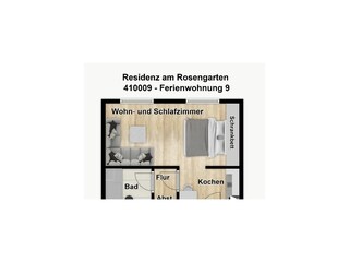 Appartamento per vacanze Wangerooge Pianta del piano 23