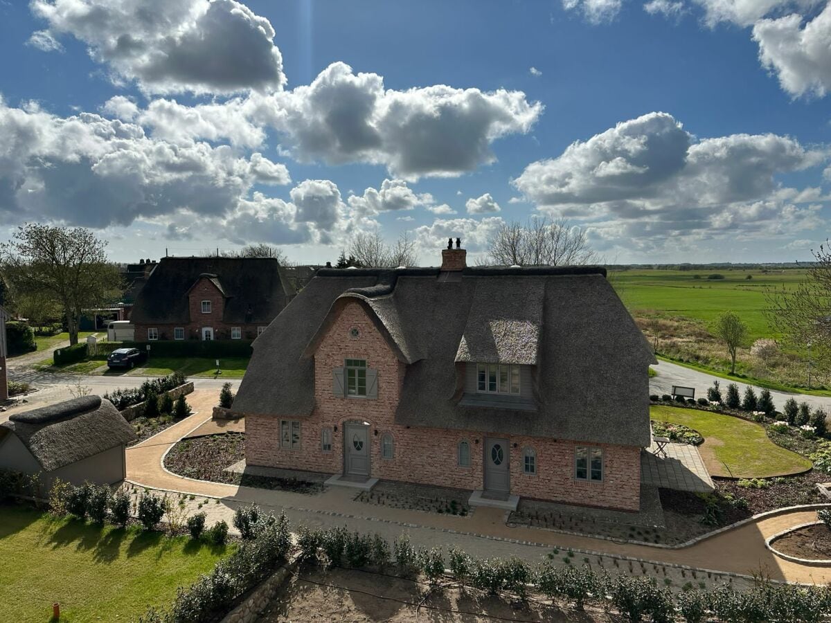 Sicht von Oben auf unser Landhaus