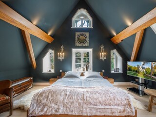 Blick ins zweite Doppelbettzimmer der Ottilienruh-Suite