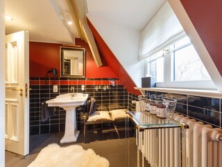 Stilvoll eingerichtetes Duschbad