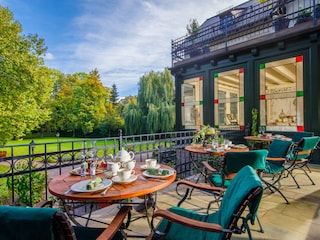 Dachterrasse zum Frühstücken