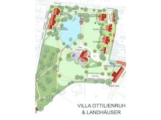 Lageplan mit Villa & Landhäuser Ottilienruh