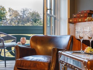 Blick aus dem Balkon-Fenster