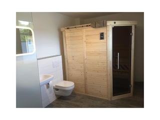 Sauna im Duschbad EG