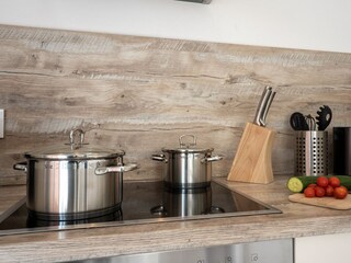 hochwertige Kücheneinrichtung in der Fewo Ostseefair by Seeblick Ferien