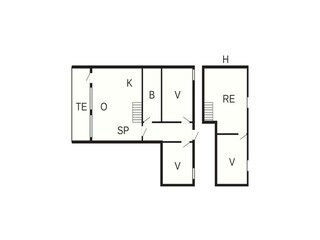 Vakantiehuis Søndervig Grondplan 64