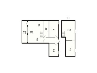 Maison de vacances Søndervig Plan d'étage 65