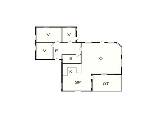 Casa per le vacanze Ørslevkloster Pianta del piano 35