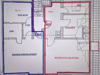 Grundriss Weide 5 links und Weide 4 rechts