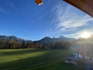 Ausblick vom großen Südbalkon