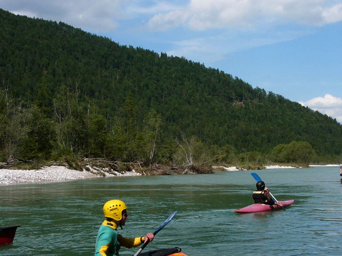 Raften auf der Isar