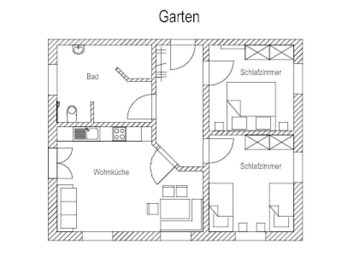 Grundriss Garten Wohnung