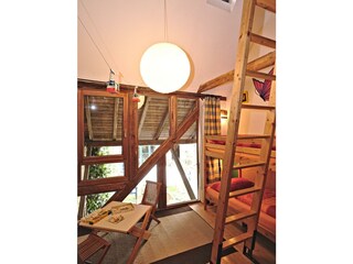 Children´s room with ladder to the small gallery