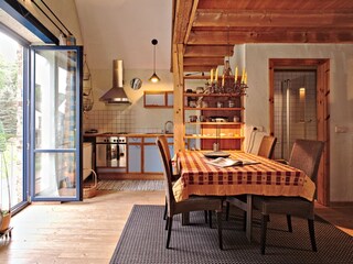 Kitchen and dining area