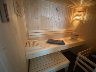 Die Sauna von innen