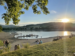 Sonnenuntergang am Diemelsee