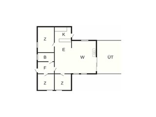 Vakantiehuis Hundested Grondplan 37