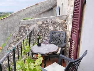 oberer Südbalkon mit herrlichem Blick