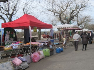 Auch im Winter ist sonntags Markt in Régusse