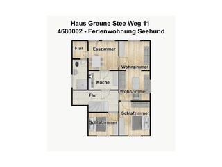 Apartamento de vacaciones Borkum Plano de planta 8