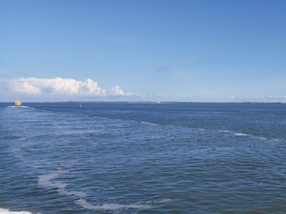 Anfahrt auf die Insel Borkum