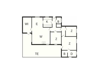 Vakantiehuis Truust Grondplan 44