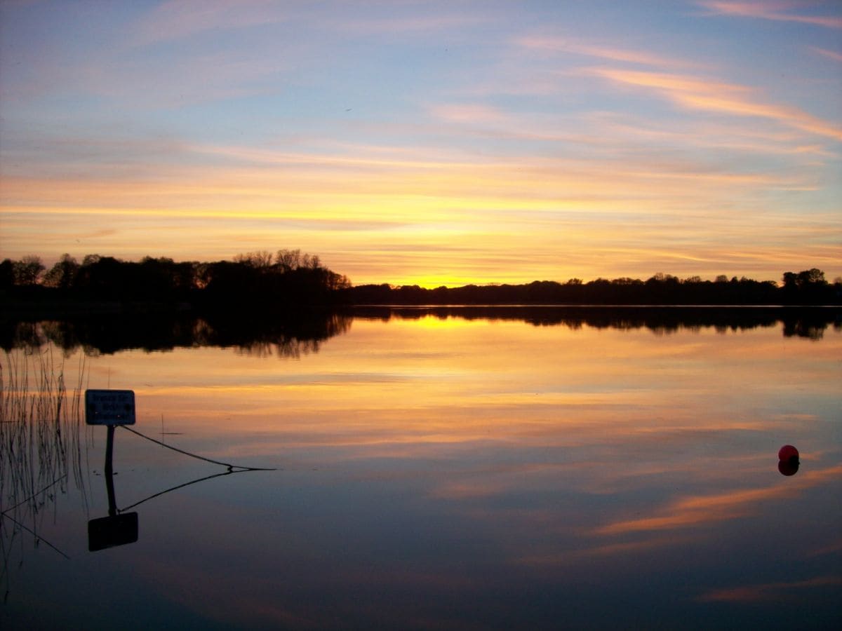 Sonnenuntergang am Schmalensee