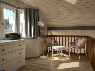 Gemütliche Sitzecke in der Galerie