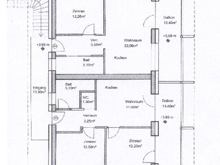 Appartamento per vacanze Gargazon Pianta del piano 41