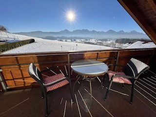 Panorama Bergblick vom Balkon