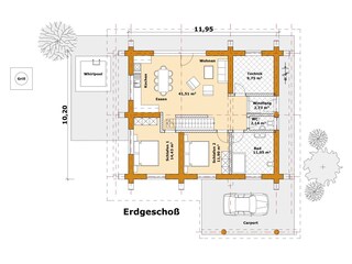 Casa per le vacanze Allenbach Pianta del piano 41