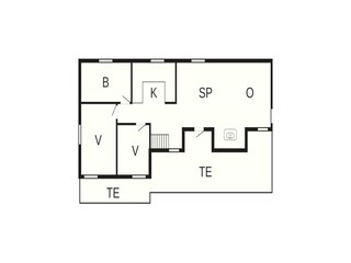 Vakantiehuis Hovborg Grondplan 58