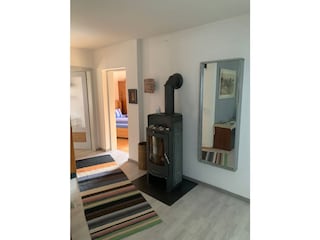 Holzofen im Wohnzimmer