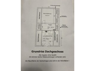 Grundriss Dachgeschoss