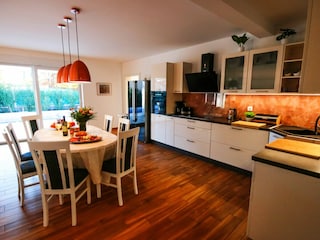 Kitchen with dining room