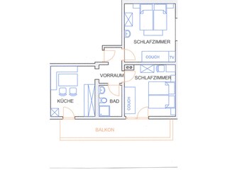 Appartement Piesendorf Grondplan 41