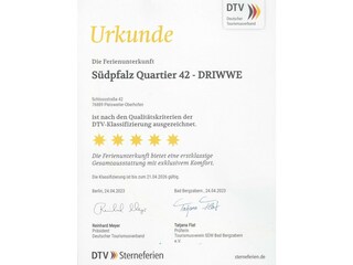 5 Sterne DTV Klassifizierung 2023