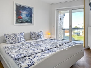 Schlafzimmer mit Meerblick