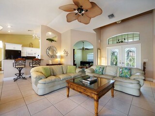 Wohnbereich der Ferienvilla in Cape Coral, FL