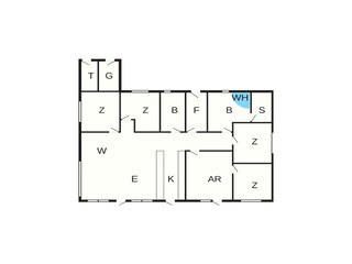 Vakantiehuis Sjølund Grondplan 32