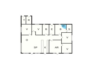 Casa de vacaciones Sjølund Plano de planta 47