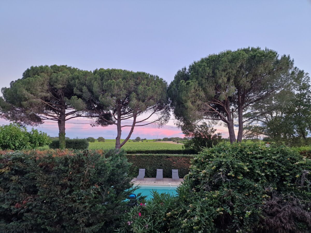 Abendstimmung Ausblick vom Balkon