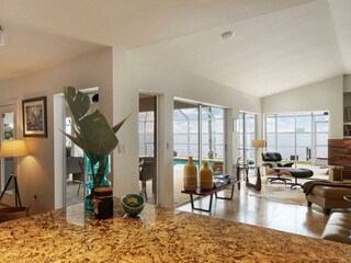 open kitchen of the villa in Cape Coral, Florida