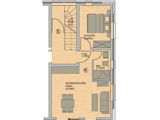 Appartamento per vacanze Juist Pianta del piano 24