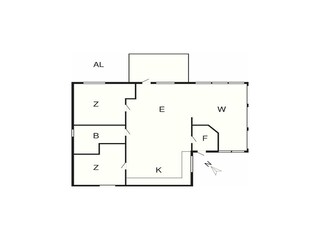 Vakantiehuis Allinge Grondplan 4
