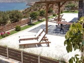 Natursteinhaus 5 - große Terrasse mit Meerblick