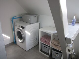 Waschmaschine Bad oben