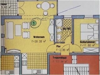 Apartamento Göhren Plano de planta 21