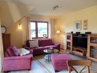 Wohnzimmer Fewo Wanderfalke