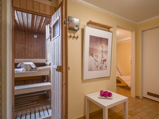 Sauna und Ruheraum